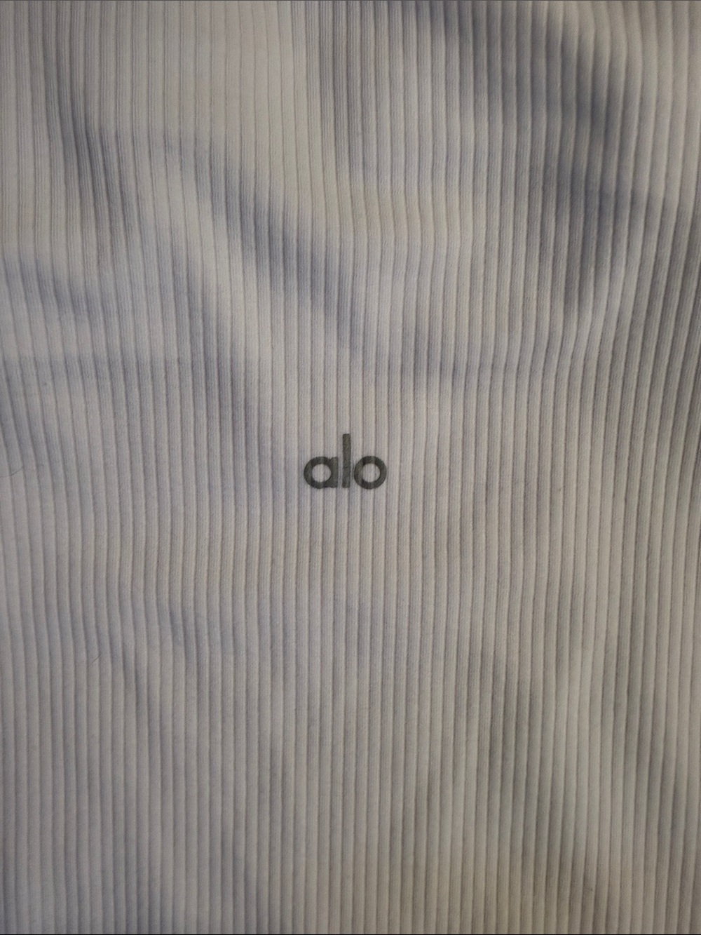 ALO Yoga White Ribbed Minimalist Square-Neck Tank - Picture 3 of 5